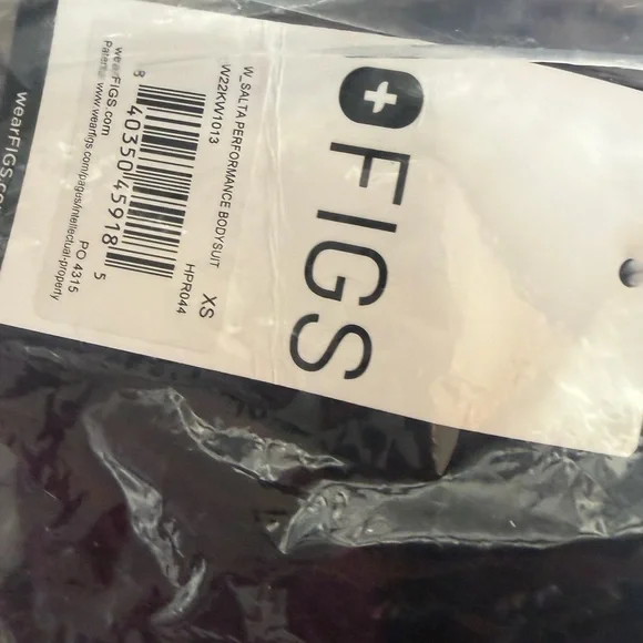 NWT DEEP PURPLE SALTA FIGS BODYSUIT XS - Picture 3 of 3